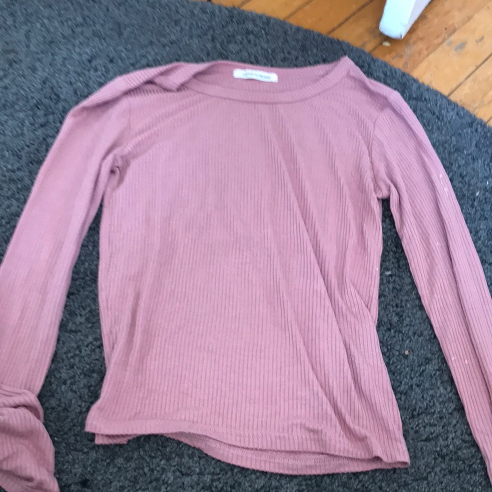 Pink long sleeve top